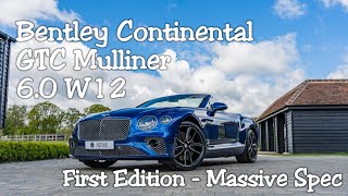Athlete Statistics 1 of 100 Bentley Continental GTC First Edition - Big Specification - Sold