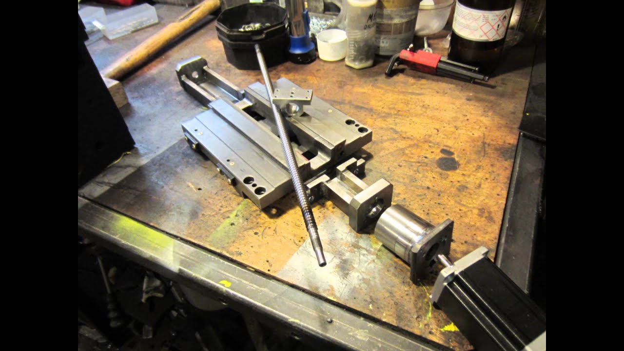 Tokarka CNC Lathe DIY part15 Axis X actuator spindle YouTube