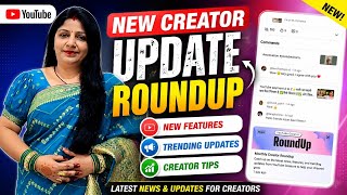 Youtube Creator new Round up update2026🥰 monthly creator roundup YouTube studio app✅📊