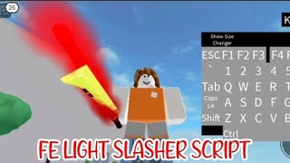 ROBLOX FE LIGHT SLASHER WITH FLING USING FLUXUS EXECUTOR played at FENCING - script link on comments