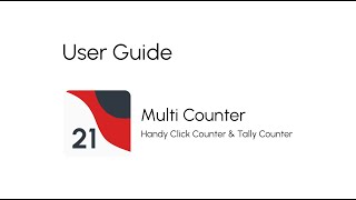 Multi Counter: A Tally Counter - User Guide screenshot 2