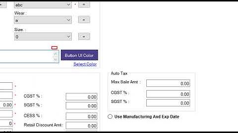 Billing software Raintech Gold Tutorial 02