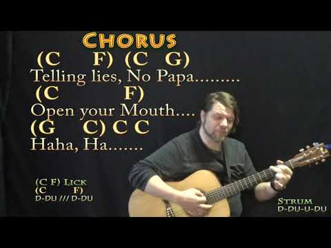 Johny Johny, Yes Papa Strum Guitar Cover Lesson In C With ChordsLyrics - Slow