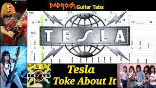 Toke About It - Tesla - Guitar + Bass TABS Lesson