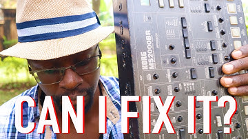 This Korg MS2000 synth has a problem that needs fixing-Repair video