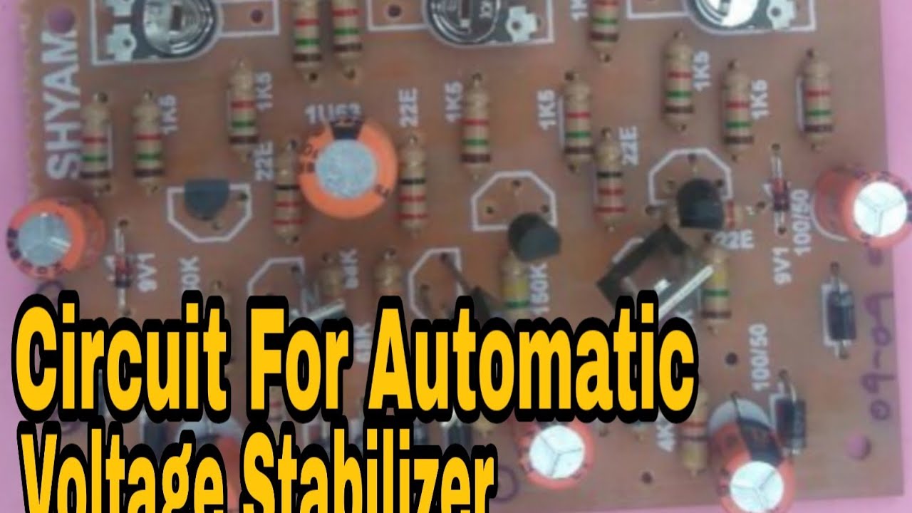 Circuit For Automatic Voltage Stabilizer (.5Kva To 10 Kva) |Skill