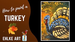 Paint an AUTUMN TURKEY in Gouache