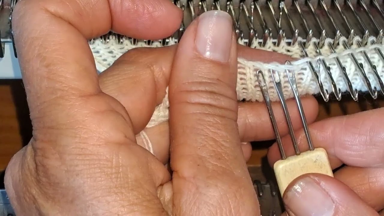 BARRA DOBRADA EM TRICÔ A MAQUINA