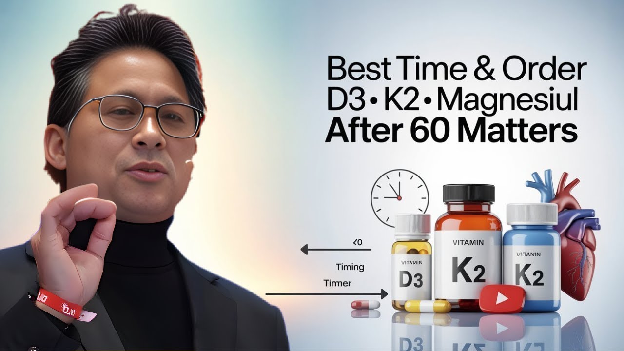 The Best Time & Order to Take D3, K2 & Magnesium After 60 | Dr. William Li