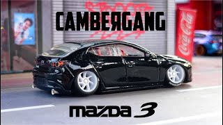 Mazda 3 Camber Simple Fitment Matchbox Custom Mazda 3 Hotwheels