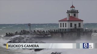 Wild wind creates white-capped waves along Lake Ontario — January 6, 2020