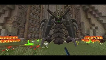 Touch the Dragon God boss battle!:Minecraft(MythicMobs, Modelengine)