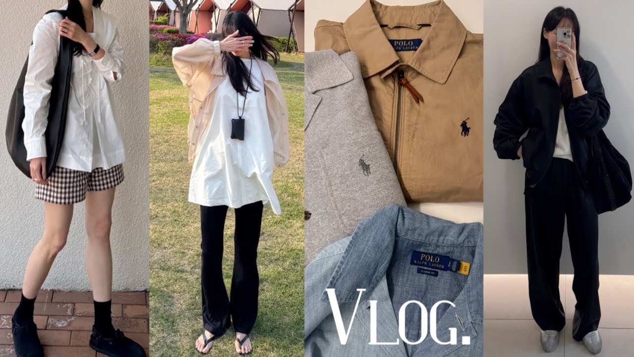 Vlog | 직장인 브이로그 | 데일리룩 | 여주 아울렛 | 폴로 랄프로렌 쇼핑 | 파크투 언박싱 | 홍천 글램핑 | 홍천 맛집 | 샌드위치 | 출근룩 /simple.B