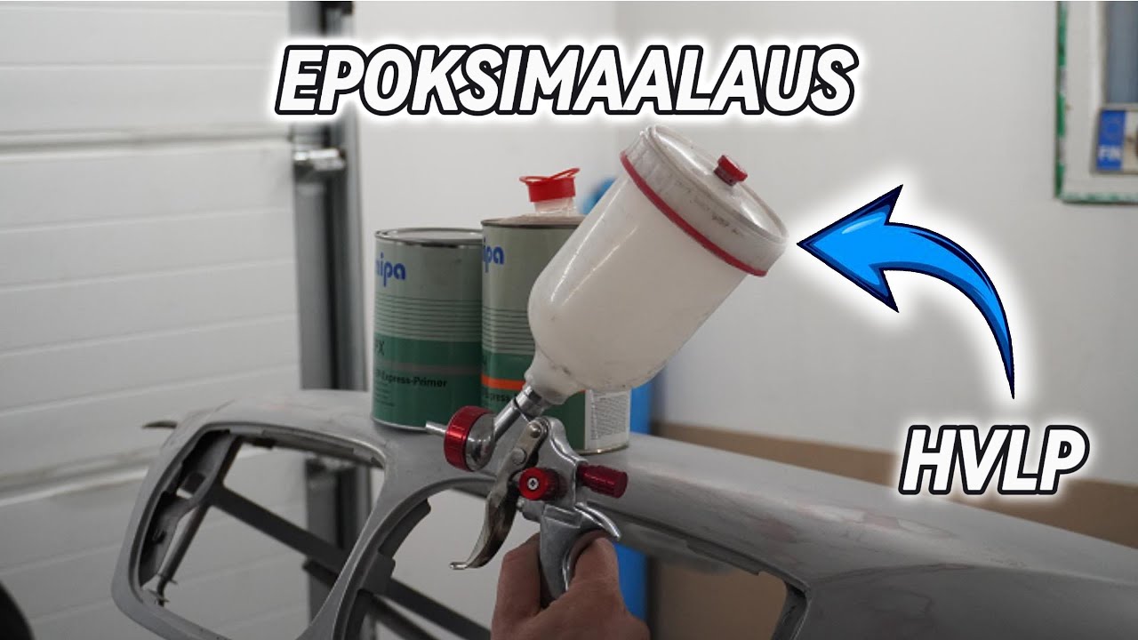OSA 2 Ruiskumaalausta budjettitasolla | Epoksipohjamaalilla maalaus HVLP