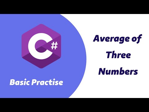 Average Of Three Numbers In C# - YouTube
