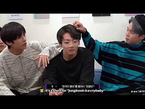 after watching their concerts, Taehyung came up with a nickname for Jungkook since he’d cry a lot 🥺