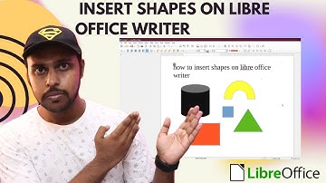 How to insert shapes on libre office writer | insert shape libreoffice writer