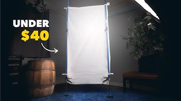 UNDER $40 DIY Diffusion Scrim Setups || Cinematic Lighting