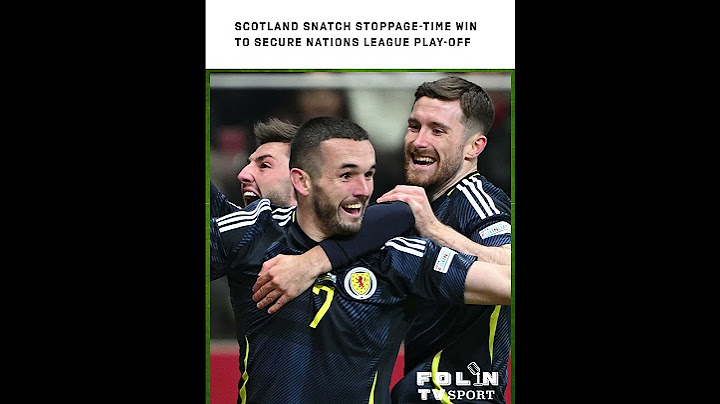Scotland Snatch Stoppage-Time Win to Secure Nations League Play-Off #scotland #poland
