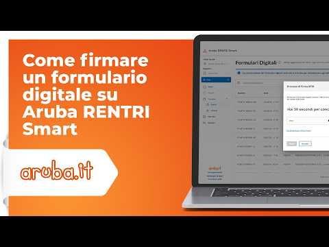 Come firmare un formulario digitale su Aruba RENTRI Smart