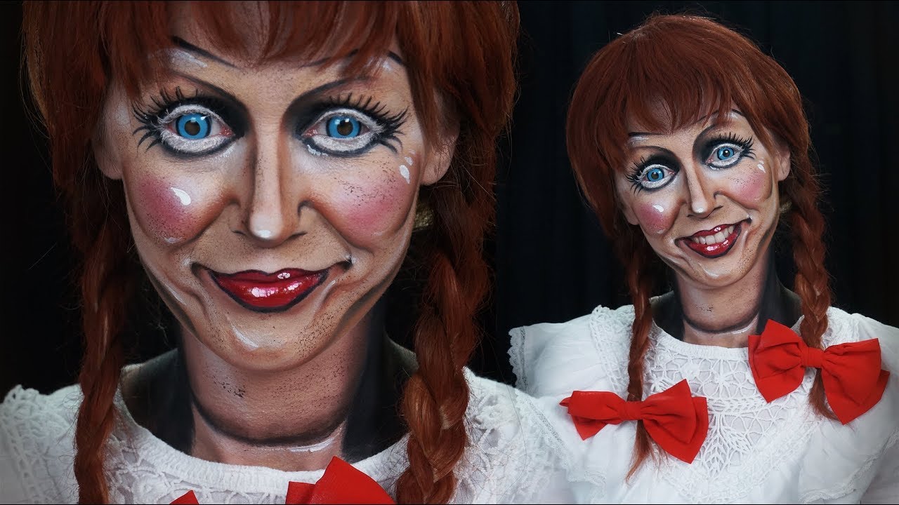 Maquillage Halloween Annabelle // Tutoriel Poupée maléfique 