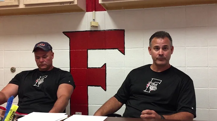 Fontainebleau Football Coach Chris Blocker and Defensive Coordinator Stephen Gremillion