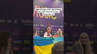 Baby Lasagna 🇭🇷 talks about being the favorite to win #Eurovision #esc #malmö #babylasagna #shorts