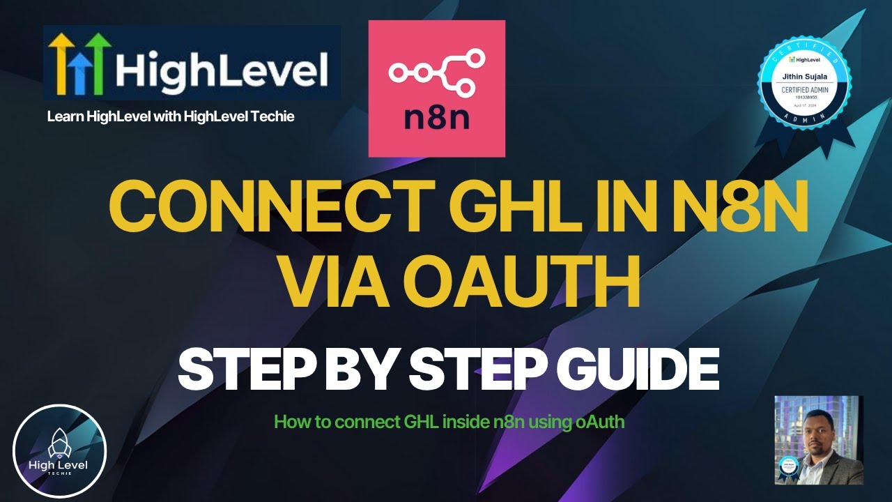 How to connect GHL inside n8n using oAuth - YouTube