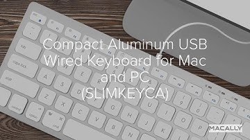 Small USB Wired Keyboard - Perfect for Mac and PC with Space-Saving Design | SLIMKEYCA