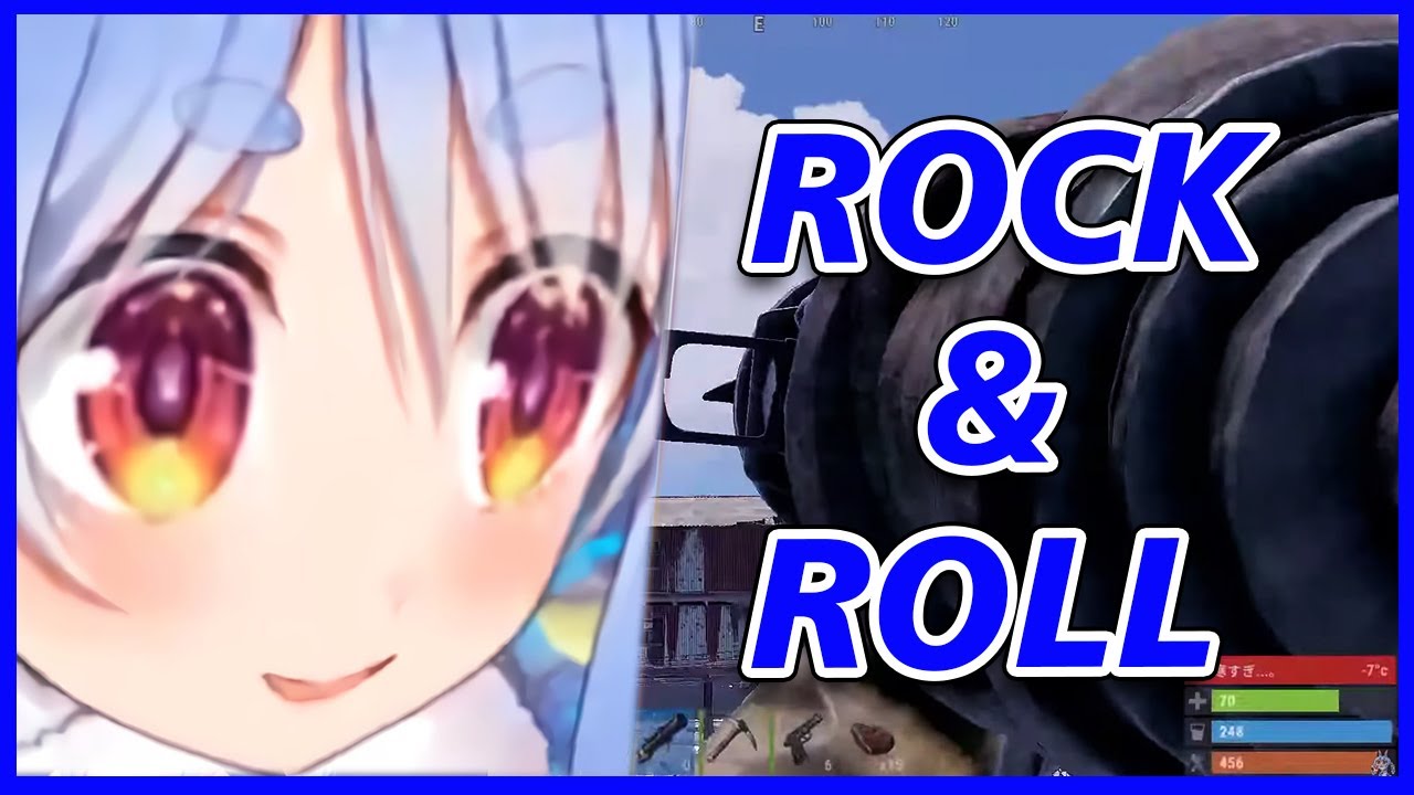 When Pekora finally found a rocket launcher in RUST 【Hololive / English ...