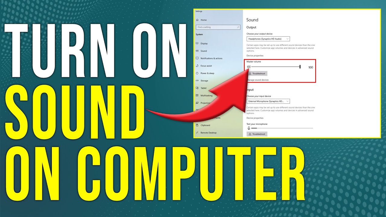 How To Turn On Sound On Computer (How To Get Sound On Computer) - YouTube