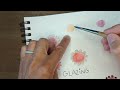 Watercolor Glazing & Flower Doodles