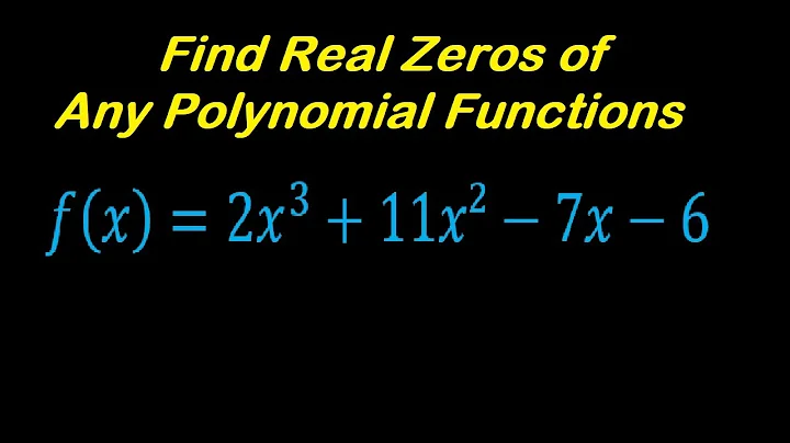 How to Find Real Zeros of Any Polynomial Function