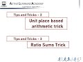 Unit Place and Ratio Tricks