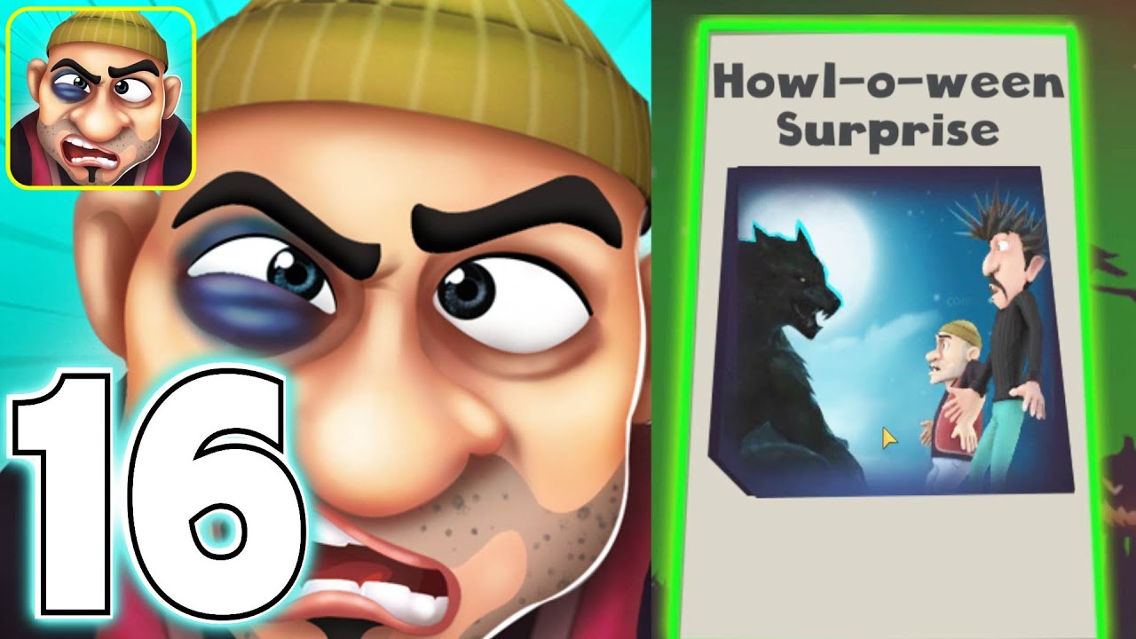 Scary Robber Home Clash Уровень 16 Howl-o-ween Сюрприз Хэллоуин новое обновление