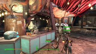 Codsworth talks to Power Noodle robot