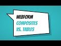 Webform Composites vs. Tables