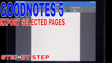 ✅  How To Export Selected Pages In GoodNotes 5 🔴