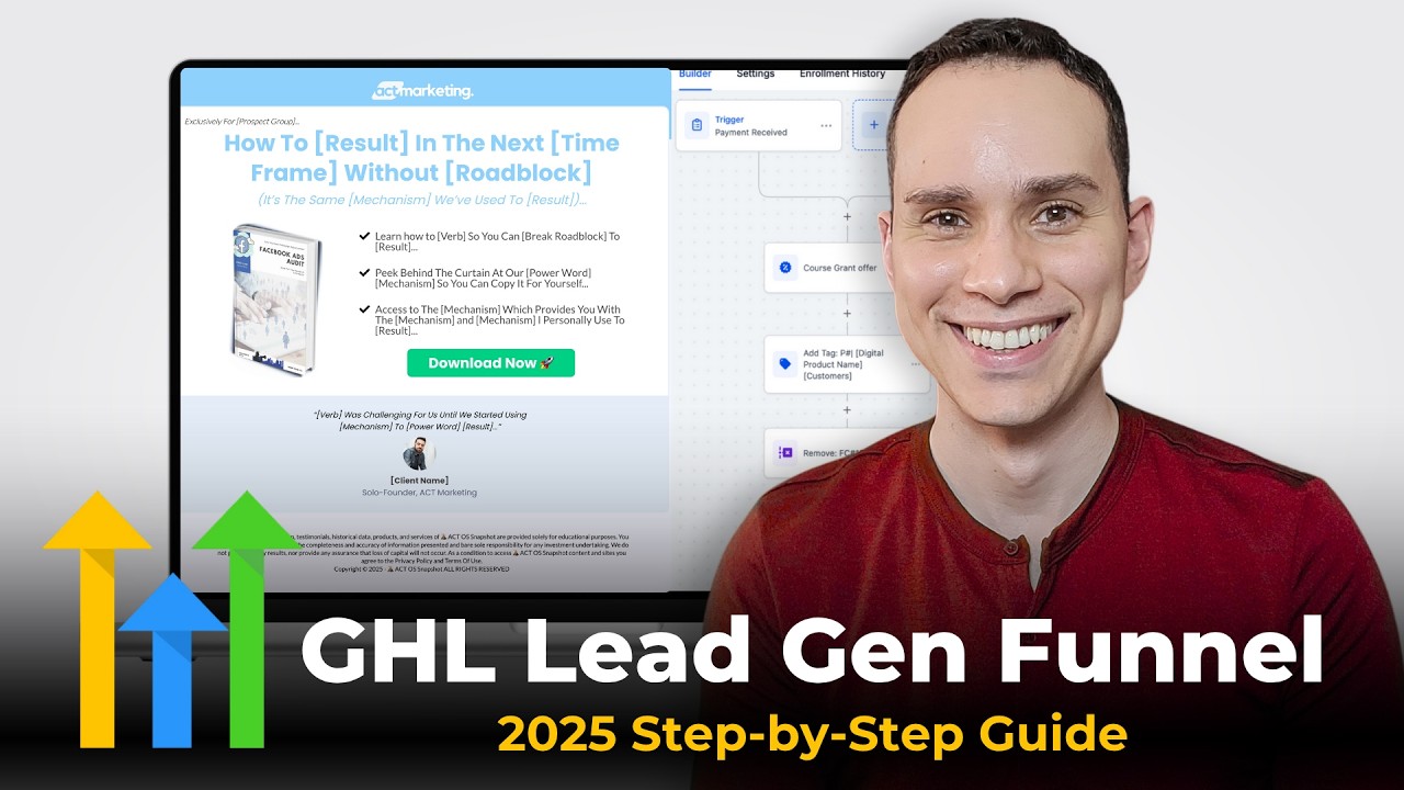 Lead Generation Funnel Tutorial [ Go High Level 2025]