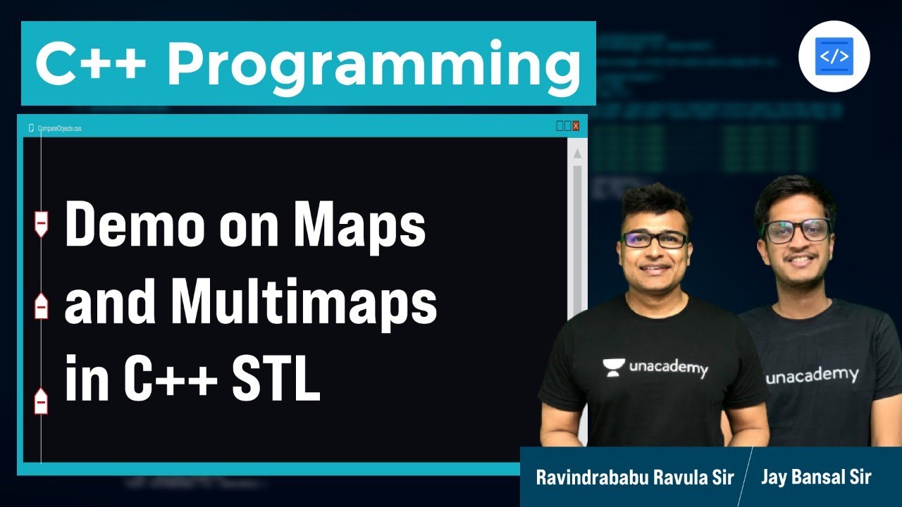 Demo on Maps and Multimaps in C++ STL | L:75 | C++ | RBR | Jay Bansal ...