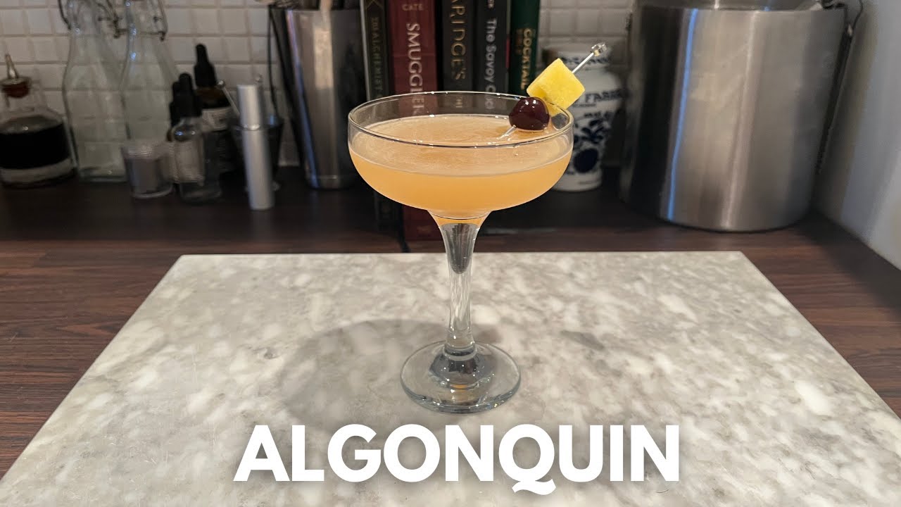 Виски и ананас? Гениальность коктейля «Алгонкин».