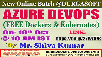 AZURE DEVOPS Online Training @ DURGASOFT