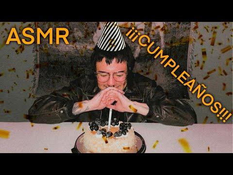 ASMR | Es mi cumpleaños! 🎂 Anécdota susurros suaves y caricias al micrófono 🎉