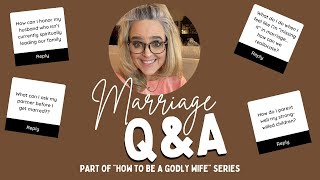 Marriage Q & A
Hey Friend!
I asked!
You answered!
And NOW I answer YOUR questions about marriage, parenting, and home life!
Join me today as I sit down with one of my assistants, the lovely Krissie, and answer the questions you provided us with over on our FB Group, The Kitchen Table!
We do a DEEP DIVE into what it looks like to live as a godly wife in this crazy day and age.
I answer questions like...
How can I show respect, verbally, to my husband?
How do I encourage my husband to be the spiritual leader of our family?
How do I become a positive influence in my husbands life?
What is one piece of advice you have for raising a child?
How do you deal with family members living in sin?
And much, MUCH more!
If youve missed any part of our Marriage Series... How to be a Godly Wife... check them out here (individually listed for you):
Watch Part 1 here: https://www.youtube.com/watch?v=xQ_I-osv2Jc&t=51s
Watch Part 2 here: https://www.youtube.com/watch?v=0jh0lf_EU0g
Watch Part 3 here: https://www.youtube.com/watch?v=xMN-OYgSeqE
Watch Part 4 here: https://www.youtube.com/watch?v=Gm4Ub7REXzA&t=3727s
Watch Part 5 here: https://www.youtube.com/watch?v=1eKJCFwTNpQ
My Amazon Storefront:
https://www.amazon.com/shop/influencer-026913a8
What Bible I use:
https://www.amazon.com/Application-Study-Bible-Floral-TuTone/dp/1414391951/ref=sr_1_8?dchild=1&keywords=black+and+white+NLT+study+bible+second+edition&qid=1629749879&sr=8-8
What camera I use:
https://www.amazon.com/Canon-Mirrorless-Camera-EF-M15-45mm-Video/dp/B079Y45KTJ/ref=sr_1_3?dchild=1&keywords=canon+eos+m50&qid=1629750097&sr=8-3
Commentary Uses:
www.biblehub.com
Commentator Uses:
Alexander MacLaren
Charles Spurgeon
Barnes Notes
Matthew Henry
Joseph Parker
R. Tuck
Lets be Friends!!
Social Medias:
♡ Personal Facebook Page: https://www.facebook.com/wendy.bender.16
♡ Inspire Ministries Facebook Page: https://www.facebook.com/profile.php?id=100064811915965
♡ The Kitchen Table Facebook Page:https://www.facebook.com/groups/2227896347529507
♡ Instagram: https: https://www.instagram.com/sonlightandcoffee/
♡ Inspire Ministries Blog: www.inspiremyjourney.blogspot.com
P.O. Box 183
Adrian, MI 49221
wbender73@yahoo.com
Lets Enlarge the Kingdom!!
Like - Share - Subscribe!
#christianyoutuber #scripture #Christianity #marriage #marriageseries #godlywife Marriage Q & A