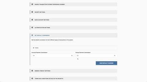Add Default Commision - Manager