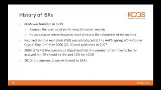The Importance of Low Incurred Sample Reanalysis (ISR) Failure Rates From Your CRO