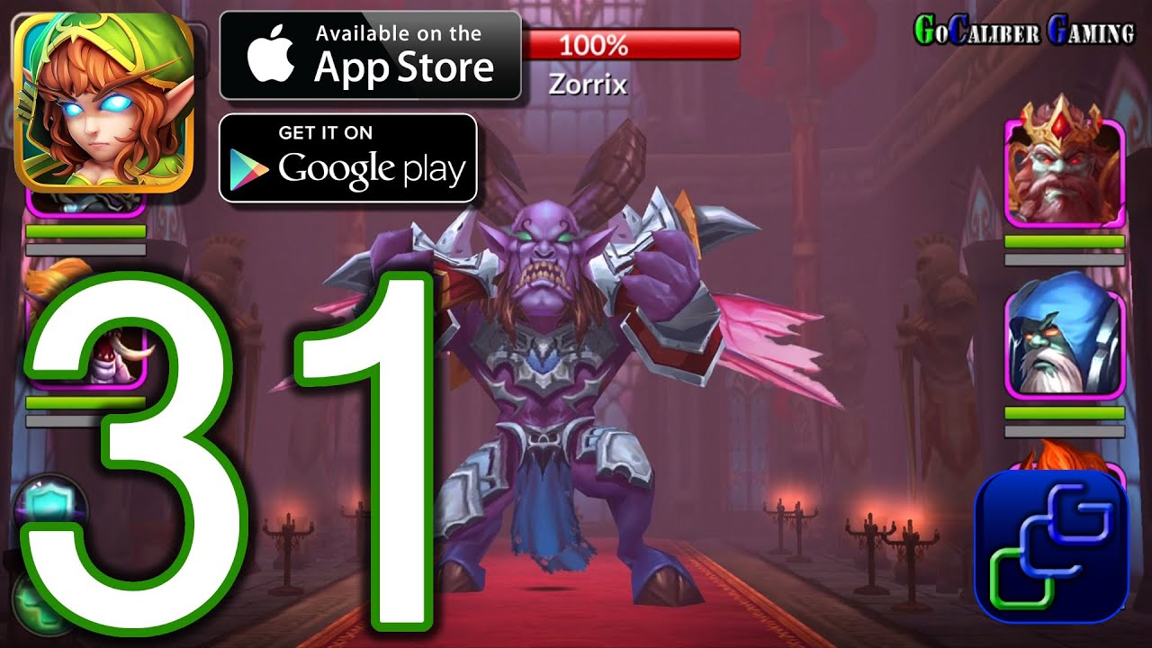 Heroes and Titans: 3D Battle Arena iOS Walkthrough - Part 31 - Chapter 7: The Burning River (NORMAL)