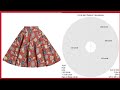 How to make a full circle skirt pattern/ pattern drafting