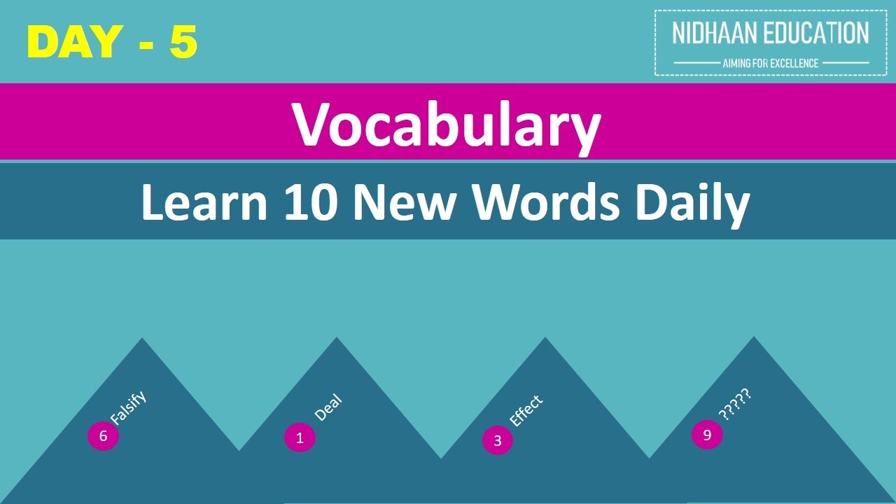 English Vocabulary Day - 5 | Learn Daily New Words with Meaning - YouTube
