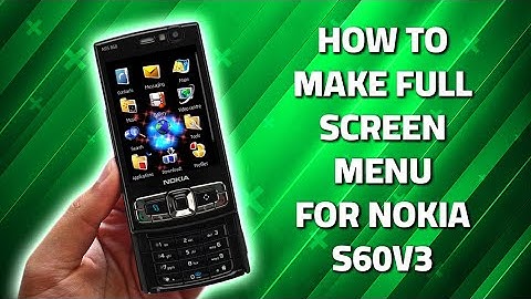 How to make full screen menu for nokia Symbian S60V3 FP1